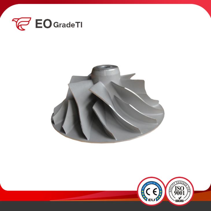 ASTM B367 GB/T 15073 OEM Titanium Alloy Casting Fan Impeller