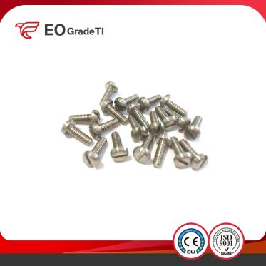 DIN EN ISO 1580 GB/T 67-2000 Titanium Slotted Pan Head Screws