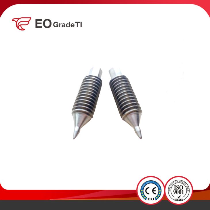 Titanium Hex Socket Set Screws with Cone Point